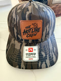 The Hot Line Crew camo leather patch hat